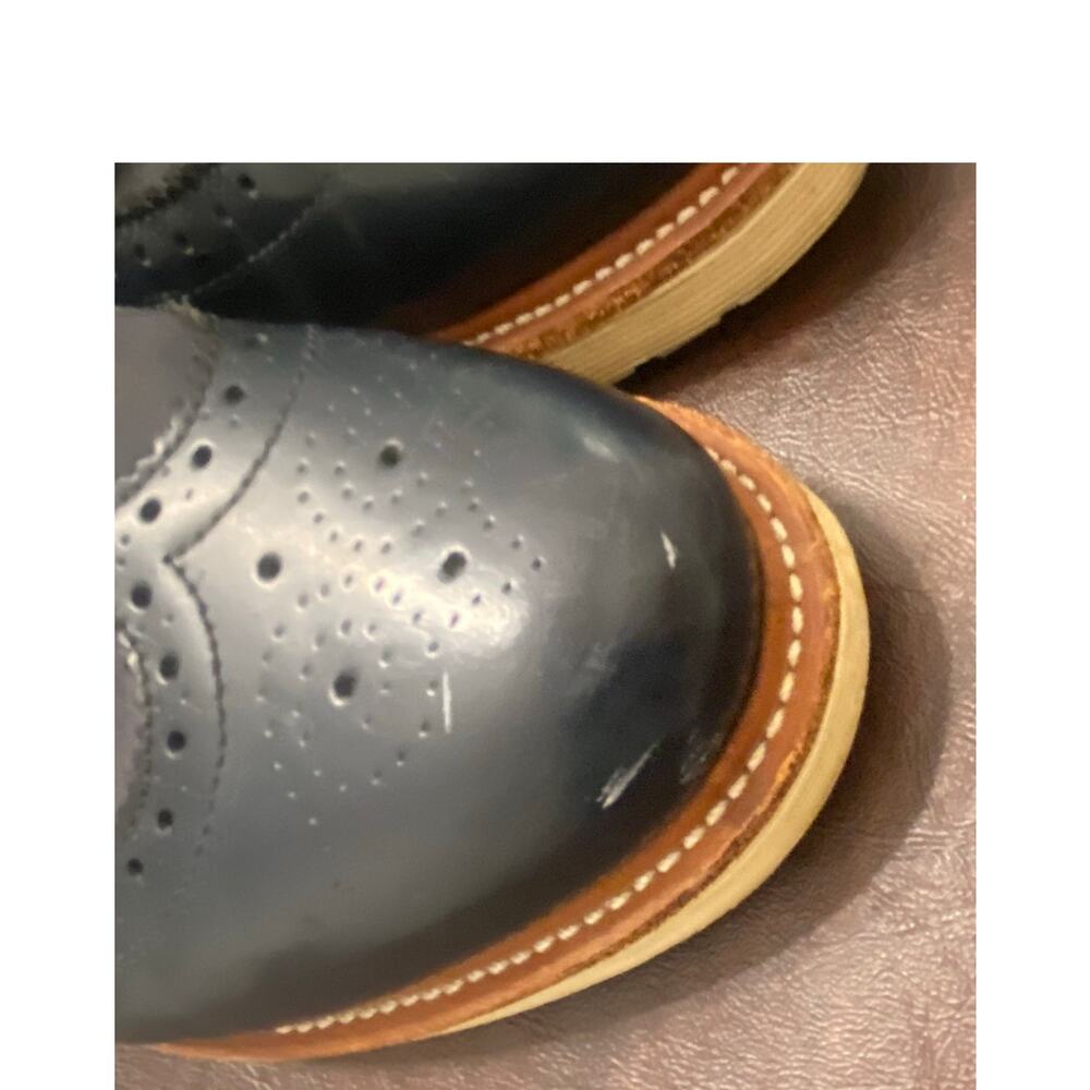 Dr. Martens Alfred Wingtip Oxford Brogue Shoes Navy Blue Men’s 11 Heritage Indie - Picture 8 of 11